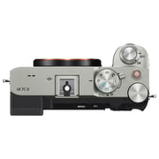 سوني هيكل كاميرا الفا 7C II باللون الفضي + عدسة SEL2450G FE 24-50mm F2.8 G