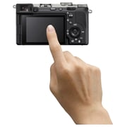 سوني هيكل كاميرا الفا 7C II باللون الفضي + عدسة SEL2450G FE 24-50mm F2.8 G