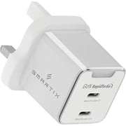 Smartix Premium Compact GaN Wall Charger White