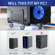 NewStar Adjustable Computer Tower Stand Black