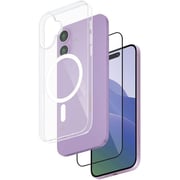 Smartix UG Magnetic Case With Screen Protector Clear iPhone 16
