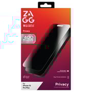 Invisible Shield Glass Elite Privacy Screen Protector Black iPhone 16 Pro Max