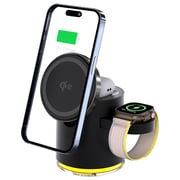 Inet 4-in-1 MagSafe Wireless Charger Black