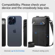 Spigen Shoulder Phone Bag with Card Holder Black