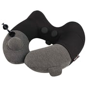 Travelmall 1 Pc Neck Pillow With Patented Pump Black/Grey