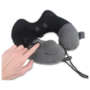 Travelmall 1 Pc Neck Pillow With Patented Pump Black/Grey