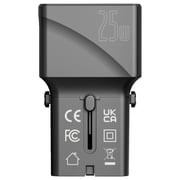 Inet 1 Pc Mini Travel Adaptor Black