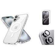 Fitit MagSafe Case with Screen Protector and Lens Protector Clear iPhone 16