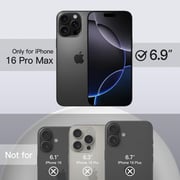 Fitit MagSafe Case with Screen Protector and Lens Protector Black iPhone 16 Pro Max