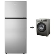 Hisense Top Mount Refrigerator 328 Litres RT328N4DGN + Front Load Washer