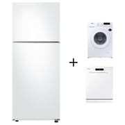 Samsung Top Mount Refrigerator 304 Litres RT41CG5004WW + Washing Machine + Dishwasher