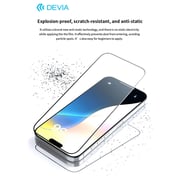 Devia Full Screen Entire View Screen Protector Black/Clear iPhone 16 Pro Max