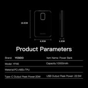 Yesido Power Bank 10000mAh Gray YP46