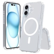 E-Den MagSafe Case With Screen Protector Transparent iPhone 16