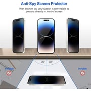 E-Den Privacy Screen Protector Black iPhone 16 Pro