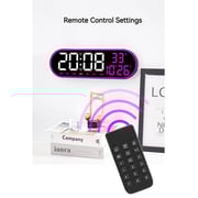 Budi GH8021 Digital LED Wall Clock with Remote Control