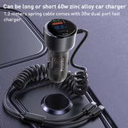 Yesido Dual Port Car Fast Charger Black