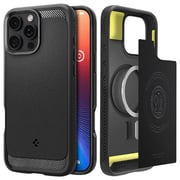 Spigen Rugged Armor MagFit Case Matte Black iPhone 16 Pro Max