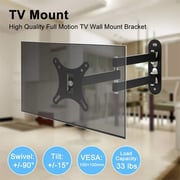 Beetec Single Arm Swivel TV Wall Mount Black