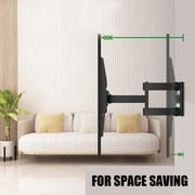 Beetec Double Arm Swivel TV Wall Mount Black