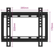 Beetec Fixed TV Wall Mount Black