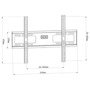 Beetec Fixed TV Wall Mount Black