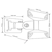 Beetec Single Arm Swivel TV Wall Mount Black
