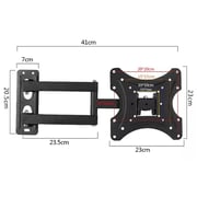 Beetec Single Arm Swivel TV Wall Mount Black