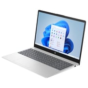 HP (2024) Laptop - 13th Gen / Intel Core i7-1355U / 15.6inch FHD / 512GB SSD / 16GB RAM / 2GB NVIDIA GeForce MX 570A Graphics / Windows 11 Home / English & Arabic Keyboard / Natural Silver / Middle East Version - [15-FD0133NE]