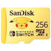 SanDisk Pokemon Snorlax microSD Card UHS-I 256GB Yellow SDSQXAO-256G-GN6ZK