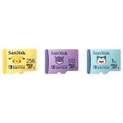 SanDisk Pokemon Snorlax microSD Card UHS-I 256GB Yellow SDSQXAO-256G-GN6ZK