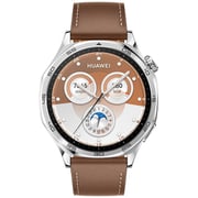 Huawei Watch GT5 Smart Watch 46mm Vili – Brown CMP Leather Strap + Freebuds 5i (VLI-B19)