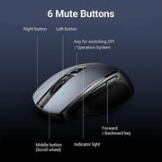 Ugreen Ergonomic Wireless Mouse Black