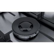 Bosch Series 6 built-in Gas hob 75 cm, 5 Burners - Cast iron with rubber feet Stainless steel,- PCQ7A5B90