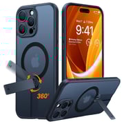 Torras Pstand Spin Series Case Black iPhone 16 Pro 6.3Inch