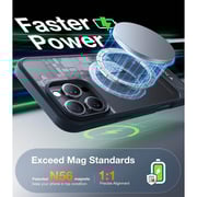 Torras Pstand Series Case Black iPhone 16 Pro 6.3Inch