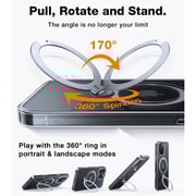Torras UPRO Ostand Spin Series Case Transparent iPhone 16 Pro Max 6.9Inch