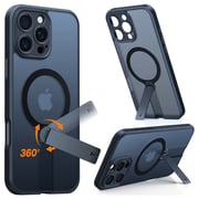 Torras Pstand Spin Series Case Black iPhone 16 Pro Max 6.9Inch