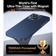 Torras SlimFit Mag Series Case Navy Blue iPhone 16 Pro 6.3Inch