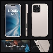 Spigen Liquid Air Case Natural Titanium iPhone 16 Pro Max