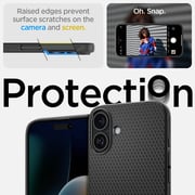 Spigen Liquid Air Case Matte Black iPhone 16 Plus