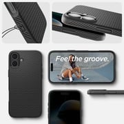 Spigen Liquid Air Case Matte Black iPhone 16 Plus