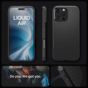 Spigen Liquid Air Case Matte Black iPhone 16 Pro