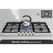 LG Built-in Gas Hob, 90CM, 5 Burners, Silver - CG5Z3626S.CSTZEEC