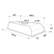 Indesit Built In Hood ICT-64LSS