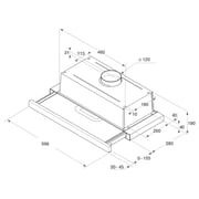 Indesit Built In Hood H-461IX.1