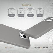 Levelo Iris Magsafe Case Grey iPhone 16 Pro Max