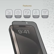 Levelo Privacy Screen Protector Black iPhone 16