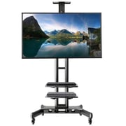 Beetec Mobile TV Cart Stand Black