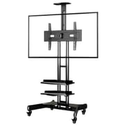 Beetec Mobile TV Cart Stand Black